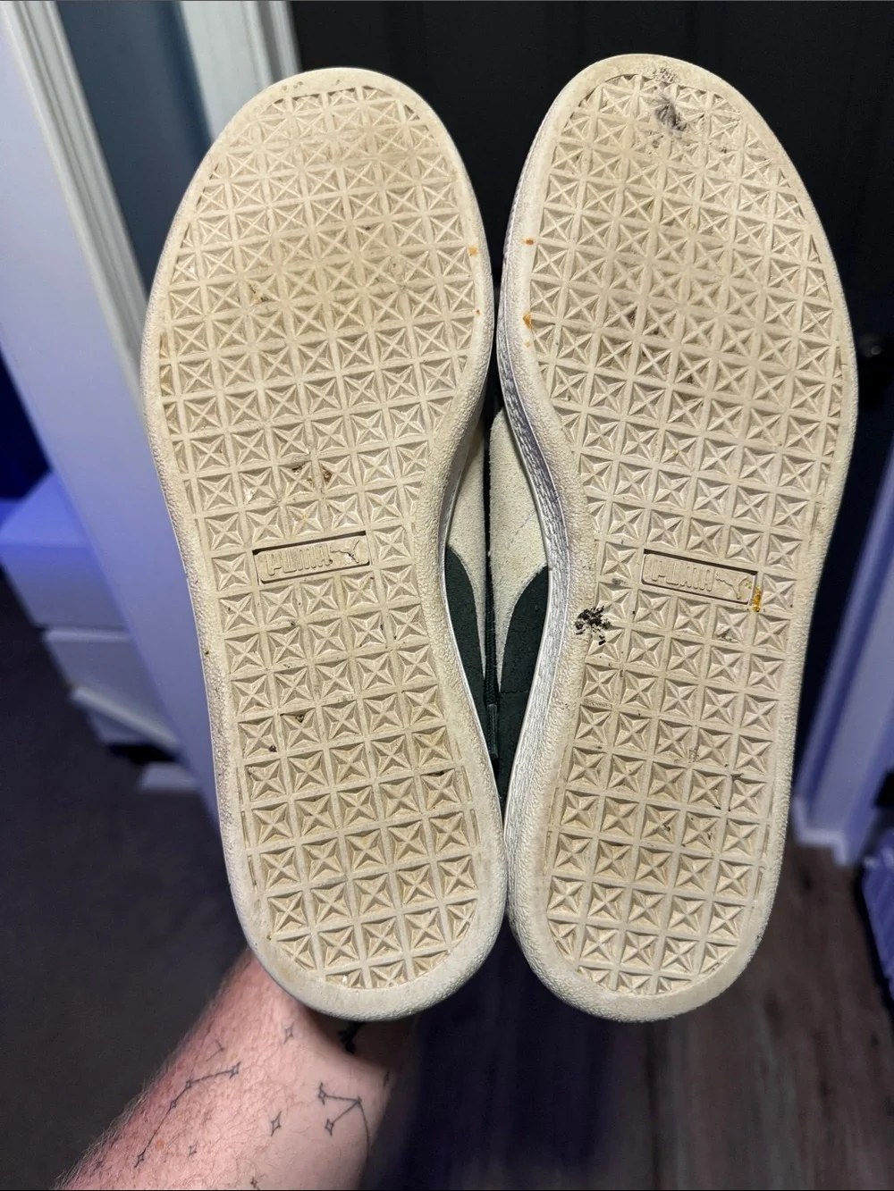 Puma Men's Suedes in Dark Green